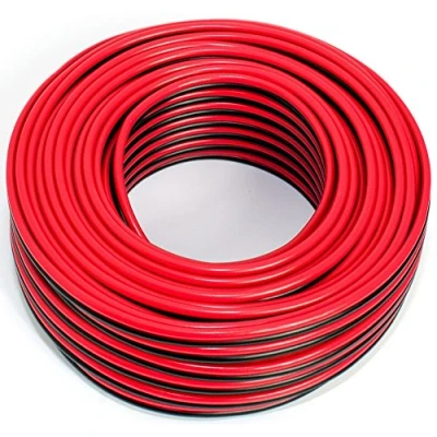 Abbildung von Lautsprecherkabel 2x2,50mm2 25m rot schwarz CCA Audiokabel Boxenkabel
