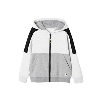 Abbildung von Vertbaudet Jungen Kapuzensweatjacke bordeaux 140