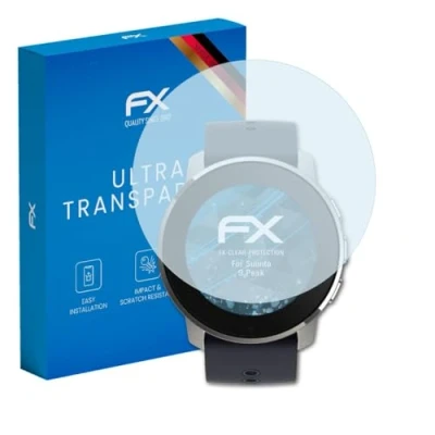Abbildung von atFoliX Schutzfolie kompatibel mit Suunto 9 Peak Folie, ultraklare FX Displayschutzfolie (3X)