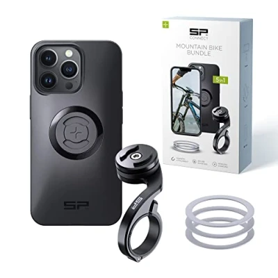 Abbildung von SP CONNECT Mountain Bike Bundle SPC+ kompatibel mit iPhone 13 Pro Handyhalter für Mountainbike MTB Handy Halterung Gadget