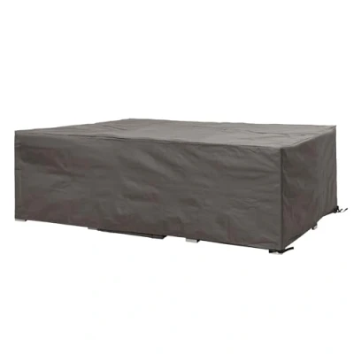 Abbildung von Perel Schutzhülle für Gartenmöbel, Abdeckplane, Abdeckhülle Garten, Möbel Abdeckung, Schutz Winterabdeckung, grau, rechteckig, 280 x 230 80 cm