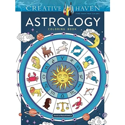Abbildung von Creative Haven Astrology Coloring Book (Adult Books: Fantasy)