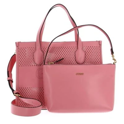 Abbildung von Guess Katey PERF Small TOTE Shopping Bag, Damen, Größe: One Size, Rose