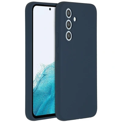 Abbildung von Samsung Galaxy A54 (5G) Hülle Silikon Accezz Soft Case/Backcover Handyhülle Dunkelblau