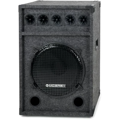 Abbildung von McGrey Festival 15 PA Lautsprecher Lautsprecherbox mit 38cm (15&quot;) Subwoofer DJ Box Holzgehäuse und Tragegriffen 2 Wege Speaker 600W