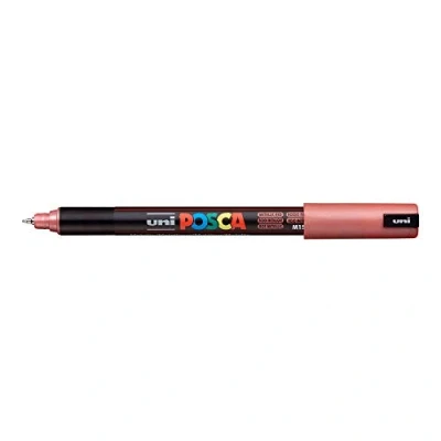 Abbildung von Uni Ball Fasermaler Posca PC 1MR 0,7 metallic rot