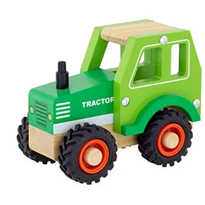 Abbildung von Ulysse Traktor aus Holz, Grün