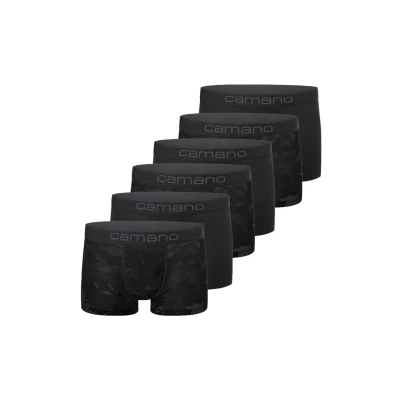 Abbildung von camano 6 PACK Panties, Herren, Größe: Medium, Black mix