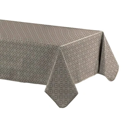 Abbildung von Douceur d&#039;Intérieur, Tischdecke, rechteckig, 140 x 240 cm, Moderna, Taupe, PVC, Bedruckt
