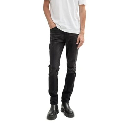Abbildung von TOM TAILOR Herren Josh Regular Slim Jeans mit Stretch,10273 Dark Stone Black Denim, 29/32