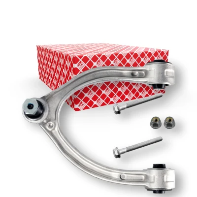 Abbildung von FEBI BILSTEIN 176674 Querlenker mit Anbaumaterial Trag /Führungsgelenk, Lager oben, Vorderachse links Aluminium 21,8