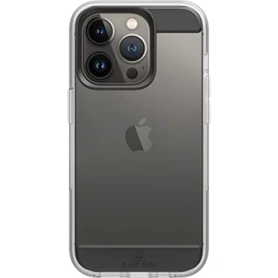 Abbildung von Black Rock Hülle Air Robust Case Passend für Apple iPhone 14 Pro I Handyhülle, Transparent, Durchsichtig, Dünn (Schwarz)