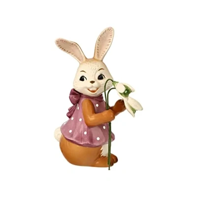 Abbildung von Goebel Osterhase &quot;Ich bring den Frühling&quot;, Sammelfigur, Hasenmädchen mit Schneeglöckchen