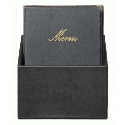 Abbildung von Securit® A4 CLASSIC 20 Menüdeckelbox Set in schwarz