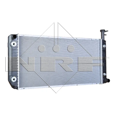Abbildung von NRF 56093 Kühler, Motorkühlung Aluminium 864 437 23 mit Anbauteilen Kühlrippen gelötet