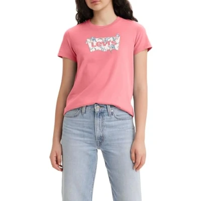 Abbildung von Levi&#039;s THE Perfect TEE Tshirt print, Damen, Größe: XXS, Tropical flower fill tameless rose