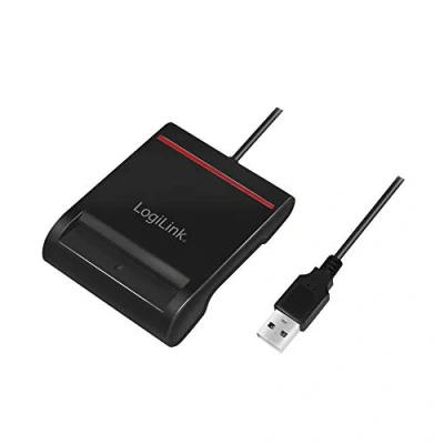 Abbildung von LogiLink USB 2.0 Smart ID Kartenleser für Ihre IC/ID Karte, Windows und Mac OS Catalina 10.15 oder höher, schwarz
