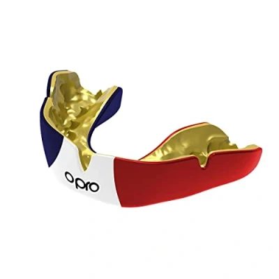 Abbildung von OPRO Instant Custom Fit Mundschutz, vom Zahnarzt angefertigter für ultimativen Komfort, Schutz, und Passform. Zahnschutz Rugby, Boxen, Hockey, MMA (Frankreich, Erwachsene)