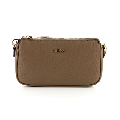 Abbildung von Guess Noelle Pouch Crossbody SET Handtasche, Damen, Größe: One Size, Dark taupe