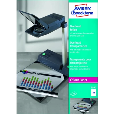 Abbildung von AVERY Zweckform Laserfolien 3560 transparent