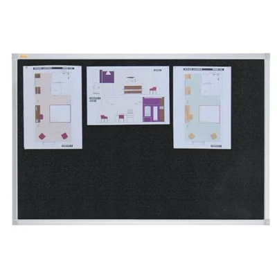 Abbildung von Franken Textiltafel X tra!Line 90x60cm schwarz