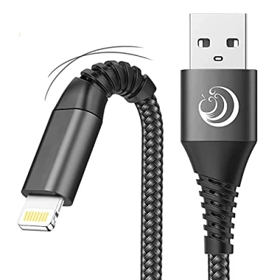 Abbildung von iPhone Ladekabel,Lightning Kabel [2Pack 2M+1M] Schnellladekabel MFi Zertifiziert Nylon Fast USB Ladekabel für 11 12 13 14 Pro Max XS XR X 8 7 6 6s Plus SE 2020