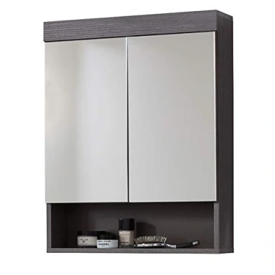 Abbildung von trendteam smart living Spiegelschrank Spiegel Badezimmer Runner Aufbaumaß (BxHxT) 58 x 75 18 cm Farbe Sardegna Rauchsilber 158150121