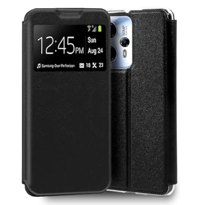 Abbildung von Cool Flip Cover für Motorola Moto G13 / G23, glatt, Schwarz