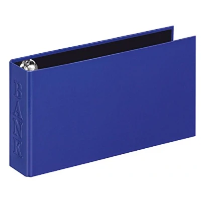 Abbildung von VELOFLEX Bankringbuch 2 Ringe DIN A6 quer 4.5 cm blau
