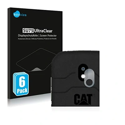 Abbildung von Savvies 6 Stück Schutzfolie für Caterpillar Cat S42 (NUR Kameraschutz) Displayschutz Folie Ultra Transparent