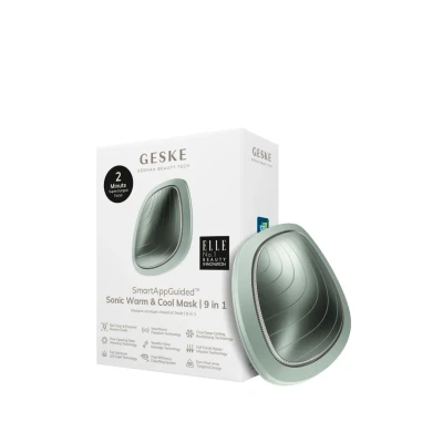 Abbildung von Geske SMARTAPPGUIDED Sonic WARM COOL MASK 9 IN 1 Gesichtspflege Zubehör, Größe: One Size, Green