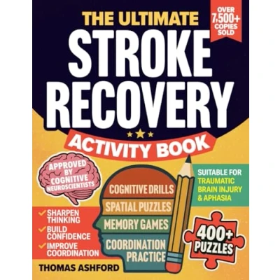 Abbildung von stroke Recovery Activity Book Strokes and Other Traumatic Brain Injury workbook: With Games Puzzles for Patients. The ... book. Great as gifts recovery.