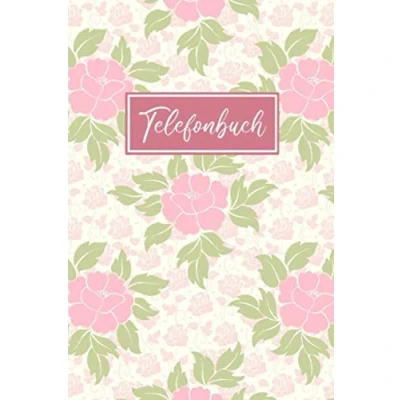 Abbildung von Telefonbuch: Adressbuchlein Kontaktbuch Telefonbuch Große Schrift mit A Z Register Telefon &amp; Adressbuch für Persönliche und Berufliche Kontakte Blumen Design