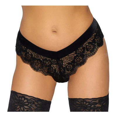 Abbildung von Panties aus Spitze mit Samtbund