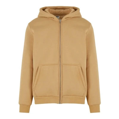 Abbildung von Urban Classics Herren Kapuzenpullover Bonded Sherpa Zip Hoody, Männer Kapuzenjacke, Größen S 5XL