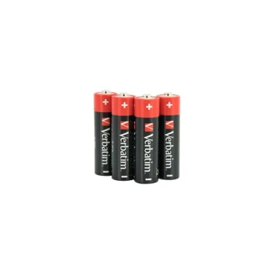 Abbildung von Verbatim AA Alkalibatterien, Einwegbatterie, Alkali, 1,5 V, 4 Stück(e), Mehrfarbig, 14,5 mm