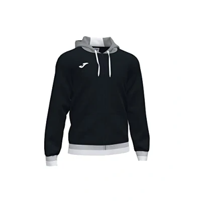 Abbildung von Joma Unisex S Komfort Kapuzenjacke II, Schwarz Grau,