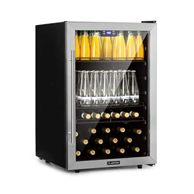 Abbildung von Klarstein Getränkekühlschrank HEA8 Beersafe 148 ss 10045900, 84 cm hoch, 55 breit, Bier Hausbar Hotel Mini Fridge