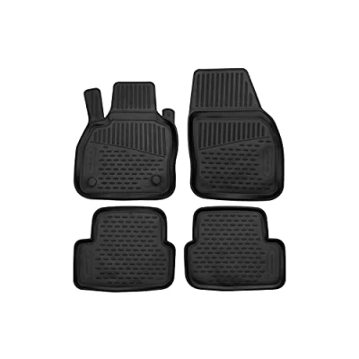 Abbildung von Element Fußmatten Gummimatten für Audi A1 GB SPORTBACK 5D 2018 , shwarz, ajustement mesuré au Laser personnalisé, Schwarz