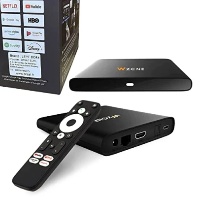 Abbildung von Leyf 4K Android TV Box Original Licensed by Google LLC and Netflix, Disney, Prime Video WiFi, Type C, HDMI 2.1, USB 3.0, Ethernet, MicroSD/Smart Tv, Chromecast, YouTube