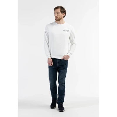 Abbildung von DREIMASTER Maritim Herren Sweatshirt mit Rundhalsausschnitt S / Weiß 70% Baumwolle 30% Polyester