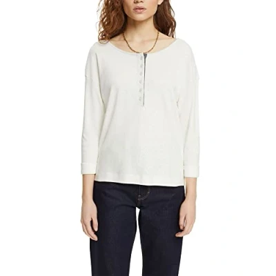 Abbildung von Esprit Langarmshirt, Damen, Größe: Small, Off white