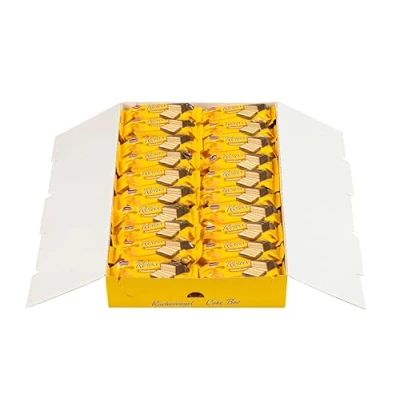 Abbildung von KuchenMeister Relax Caramelcreme Kuchen Riegel 40 x 32g Luftiger Bisquitteig Zarte Karamellcremefüllung Knackige Vollmilchschokolade Giveaway, Kiosk, Automaten, Vending