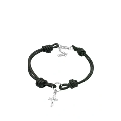 Abbildung von Elli Kreuz Armband, Damen, Größe: 18, Schwarz