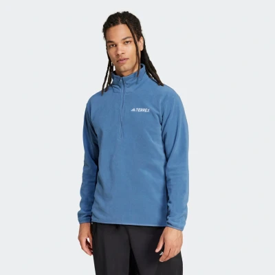 Abbildung von adidas Herren Terrex Multi Essentials Half Zip Fleece Jacket, Wonder Steel, L