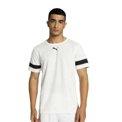 Abbildung von puma Herren Teamrise Jersey Shirt, White Black White, S EU
