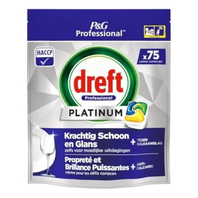 Abbildung von Dreft Spülmaschinentabs All in One Platinum Lemon 75 Stück