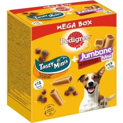 Abbildung von Pedigree Megabox Tasty Bites + Jumbone Hundesnacks Rind Geflgel ...