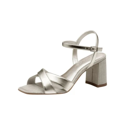 Abbildung von Tamaris Riemensandalette, Damen, Größe: 39, Platinum Schuhe