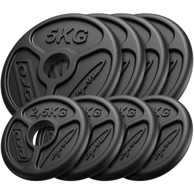 Abbildung von Olympia Guss Hantelscheiben Set Gewichte mit ø51 mm Bohrung 30 kg